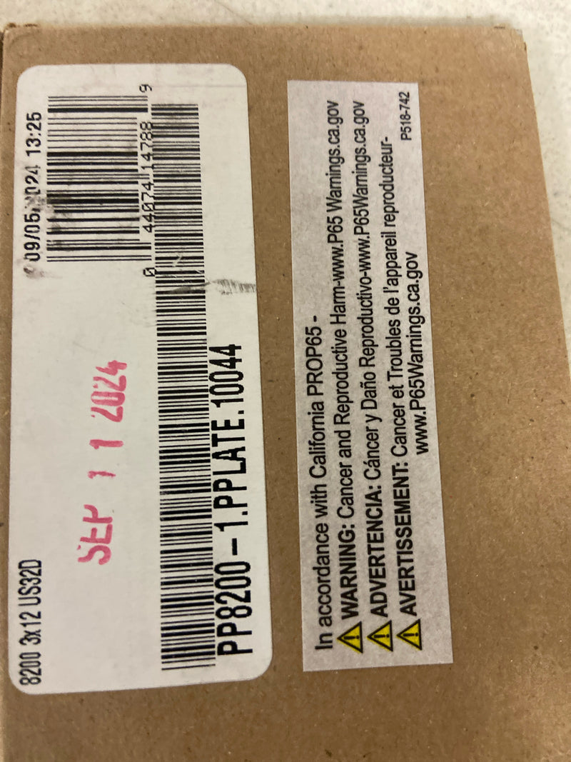 Ives Residential 820032d312 Stainless Steel 3" X 12" Push Plate Satin Stainless Steel Finish