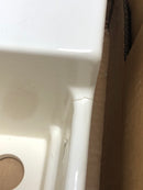 DXV D20030008.415 Fitzgerald 24" Rectangular Fireclay Pedestal Bathroom Sink with Overflow and 3 Faucet Holes at 8" Centers - Canvas White