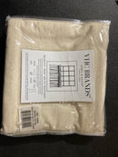 VHC Brands Simple Life Flax Natural Country Farmhouse Kitchen Window Curtain Tier Set of 2 L24xW36