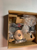 Emtek 5209DTUS15RH Dumont Right Handed Privacy Door Lever Set with Disk Rose from the Brass Modern Collection - Satin Nickel