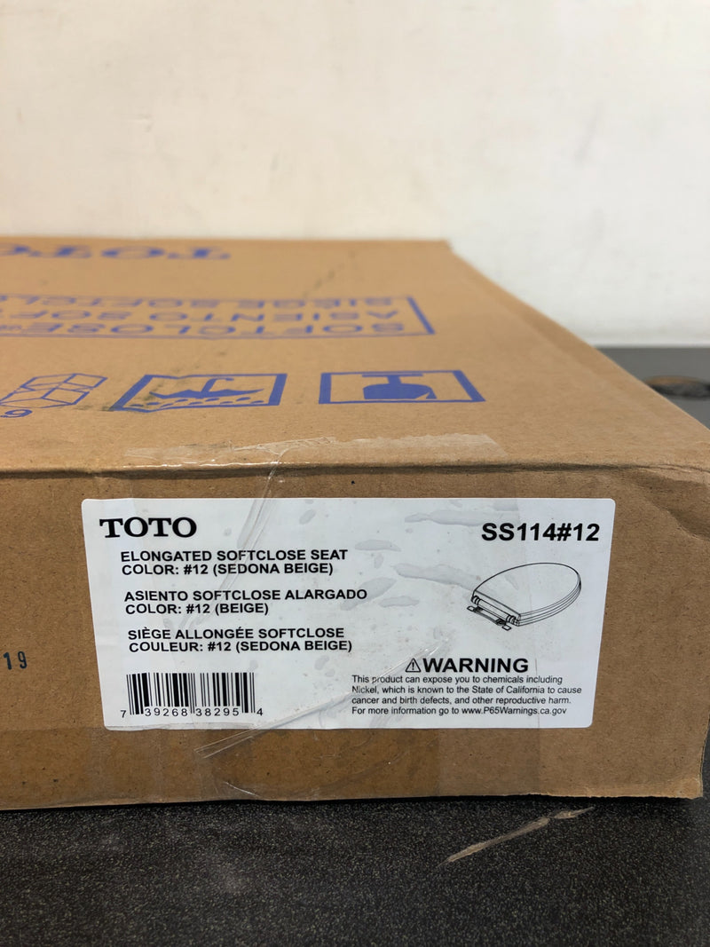 TOTO SoftClose Elongated Closed-Front Toilet Seat and Lid