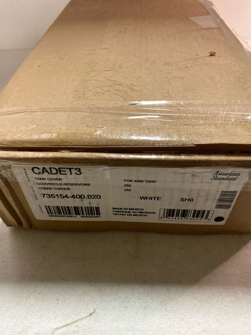 American Standard 735154-400.020 Cadet 3 Toilet Tank Lid Only - White