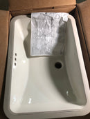 Kohler K-2214-96 Ladena 20-7/8" x 14-3/8" x 8-1/8" Undermount Bathroom Sink with Overflow - Biscuit