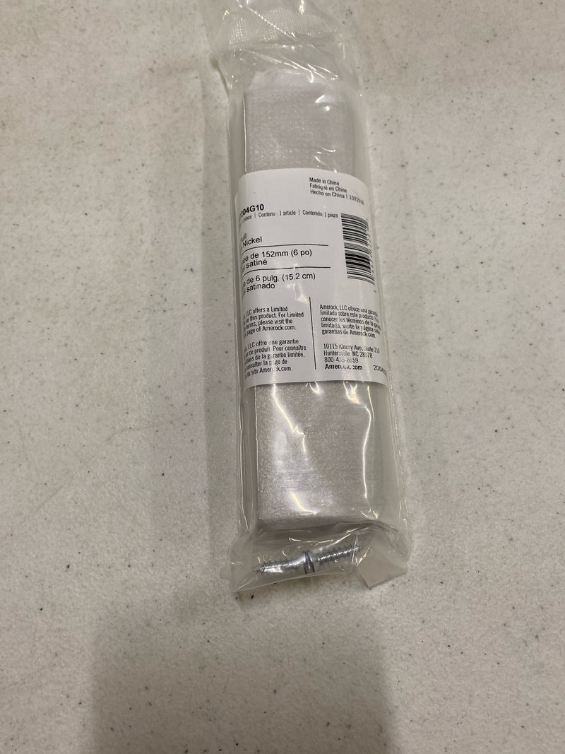 Amerock BP37204G10 Streamline Tab 6 in. Center-to-Center (152mm) Modern Satin Nickel Cabinet Edge Pull