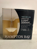 Hampton bay EFG8913L-2 Kensley Park 3-Light Brushed Nickel Pendant