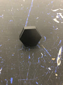 Amerock BP36872FB Caliber 1-1/4 Inch Geometric Cabinet Knob - Matte Black