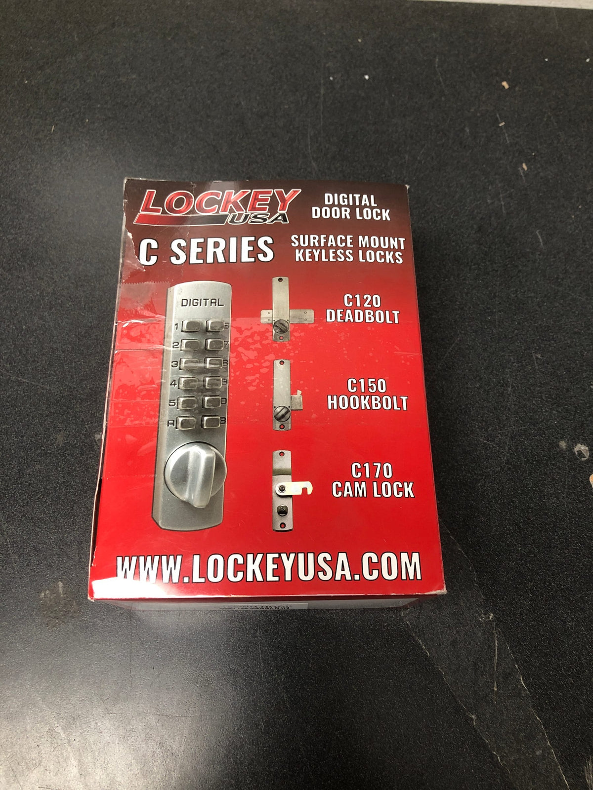 Lockey C150WH C Series Keyless Entry Sliding Door Mechanical Deadbolt - White