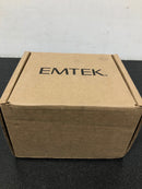 Emtek 5052DTUS19LH Dumont Left Handed Non-Turning Two-Sided Dummy Door Lever Set with Modern Rectangular Rose from the Brass Modern Collection - Flat Black