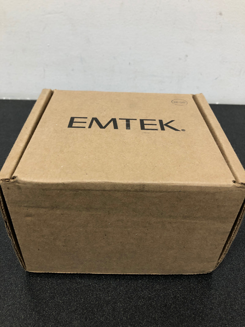 Emtek 5052DTUS19LH Dumont Left Handed Non-Turning Two-Sided Dummy Door Lever Set with Modern Rectangular Rose from the Brass Modern Collection - Flat Black