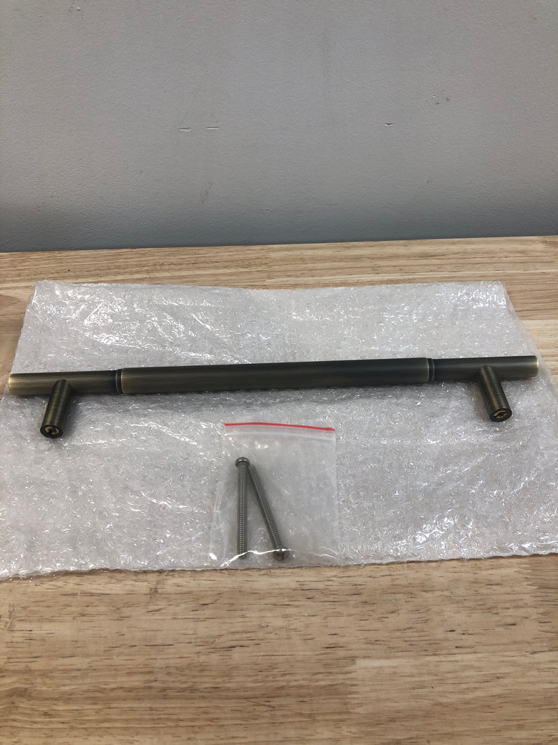 Signature Hardware 450253 Colmar 12 Inch Center to Center Bar Cabinet or Appliance Pull - Antique Brass