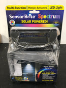 Sensor brite SBSP-QP36 4.44-Watt Equivalent Integrated LED Black Color Changing Solar Motion Sensing Area Light