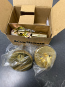 Kwikset 258RDT-4S.STRKP Uptown Low Profile Single Cylinder Deadbolt with SmartKey Technology - Satin Brass