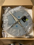 Kovacs P1675-084C-L Night Moves 23" Wide Integrated LED Pendant with White Acrylic Shade - Plated Pewter