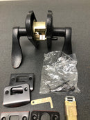 Weslock L7110H1H1SL20 Carlow Left Handed Privacy Door Lever Set with Premiere Rose from the Molten Bronze Collection - Oil Rubbed Bronze