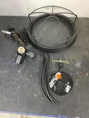 Hampton bay DSHD19522P Southbourne 3-Light Matte Black Pendant with Open Steel Cage Frame