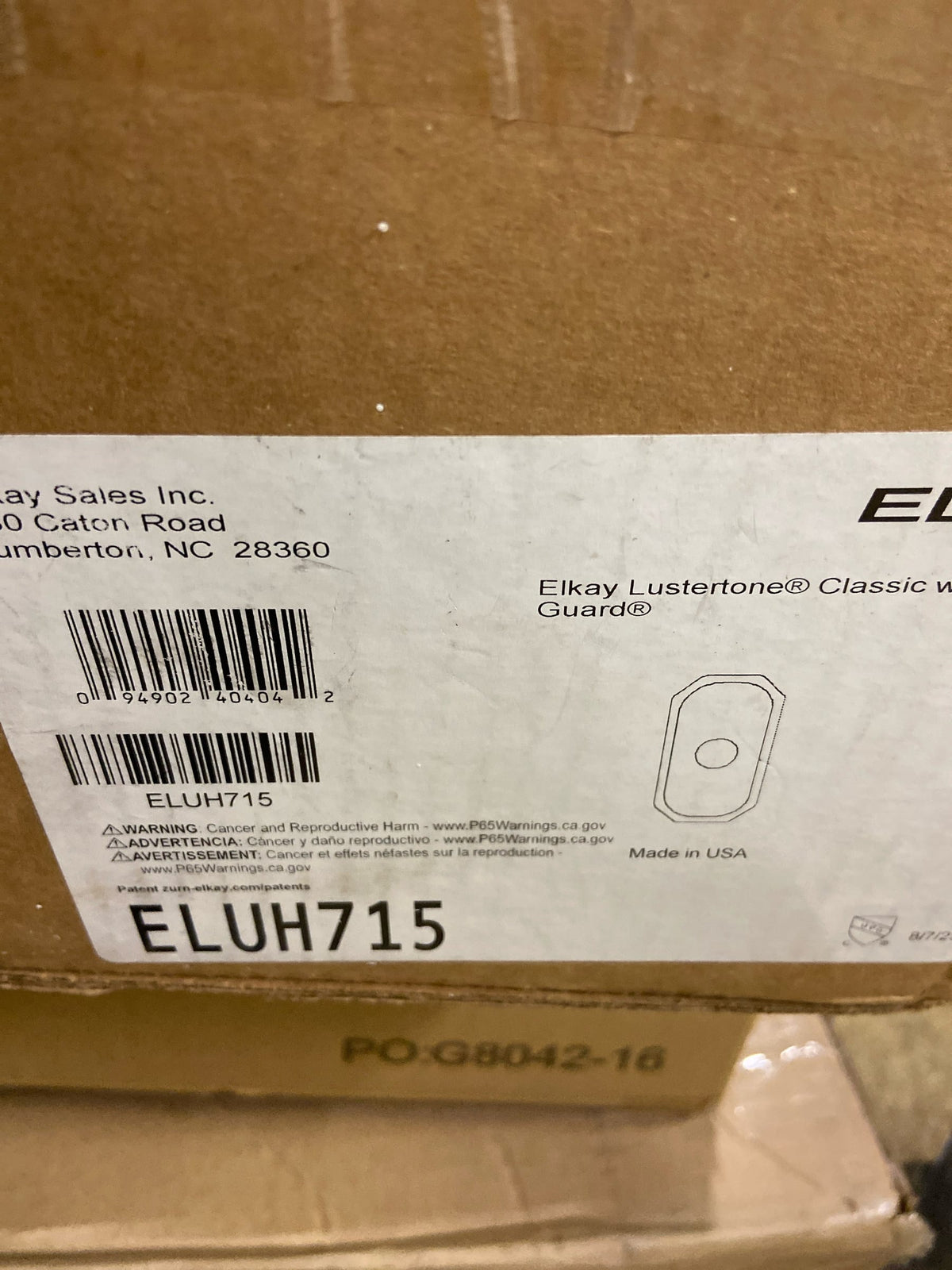 Elkay ELUH715 Harmony 10" Single Basin 18-Gauge Stainless Steel Kitchen Sink for Undermount Installations with SoundGuard Technology and Lustertone Finish - Stainless Steel