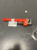 Ridgid 31010 10 in. Straight Pipe Wrench for Heavy-Duty Plumbing, Sturdy Plumbing Pipe Tool with Self Cleaning Threads and Hook Jaws