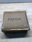 Emtek 5209HLOUS15LH Helios Left Handed Privacy Door Lever Set with Disk Rose from the Brass Modern Collection - Satin Nickel