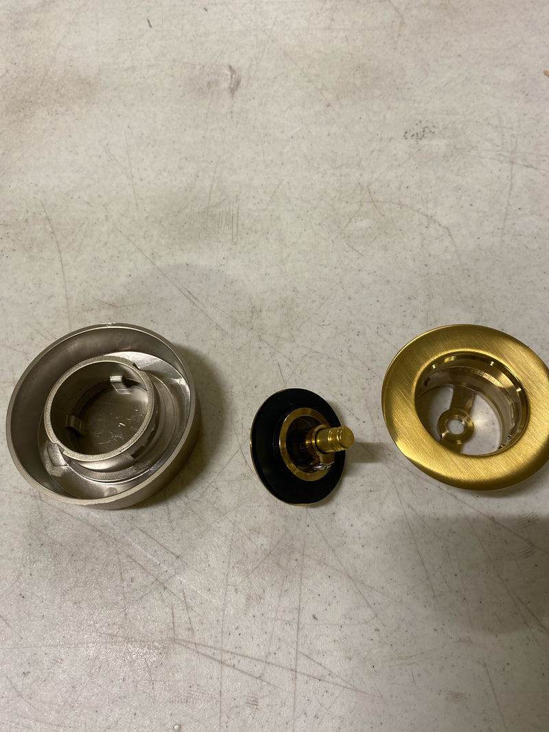 Dearborn K98BGPS True Blue 1-1/2" Tub Drain Kit - with Overflow - Brushed Gold