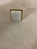 Sietto K-1300-SB Geometric 1-1/4 Inch Square Cabinet Knob - Satin Brass