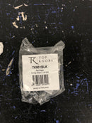 Top Knobs TK901BLK Kinney 1-1/4 Inch Mushroom Cabinet Knob from the Lynwood Collection - Flat Black