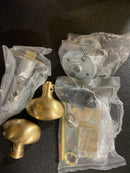 Baldwin 5025033PASS 5025 Passage Door Knob Set with 5048 Rose from the Estate Collection - Vintage Brass