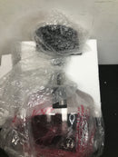 Hukoro NJP122 1-Light Kitchen Island Teardrop Clear Glass Pendant with Black