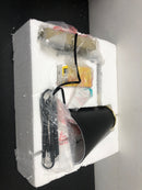 Cresswell BM1571-02 12.875 in. Matte Black and Antique Brass Modern Wall Sconce and LED Bulb