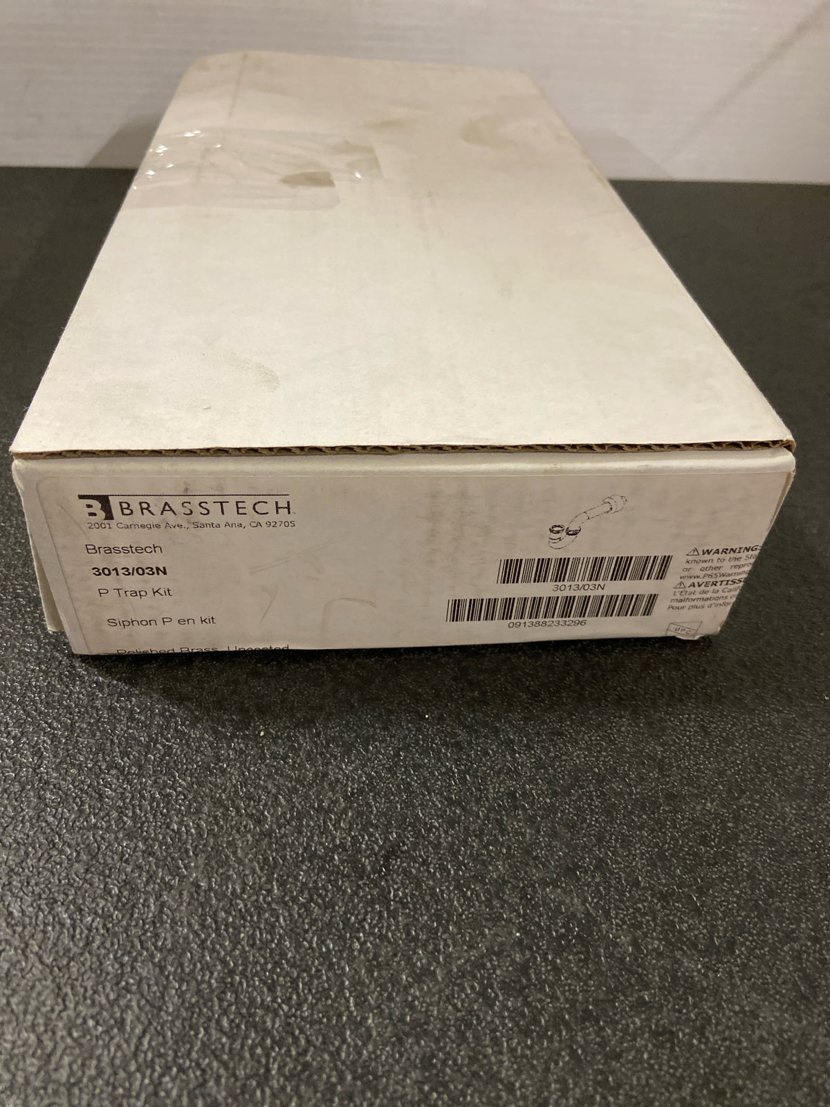 P TRAP 1-1/2IN. W/BOX FLANGE