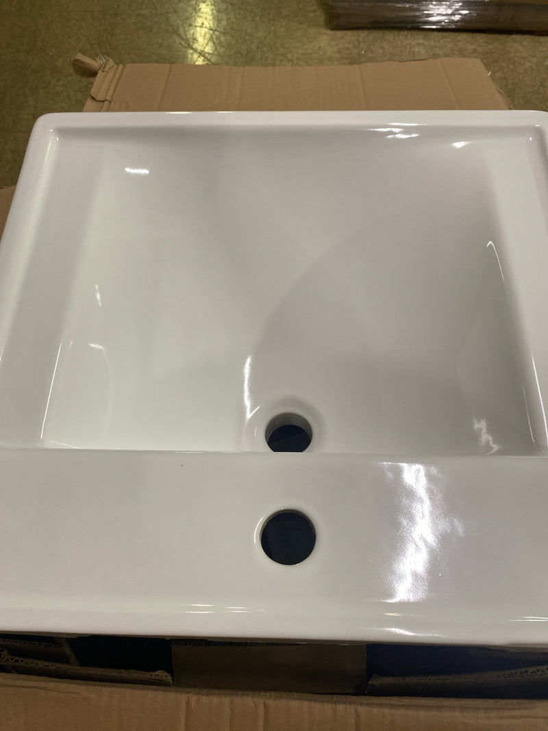 American Standard 9024001EC.020 Decorum 20" Wall Mounted Bathroom Sink with EverClean Surface and Rear Overflow - White