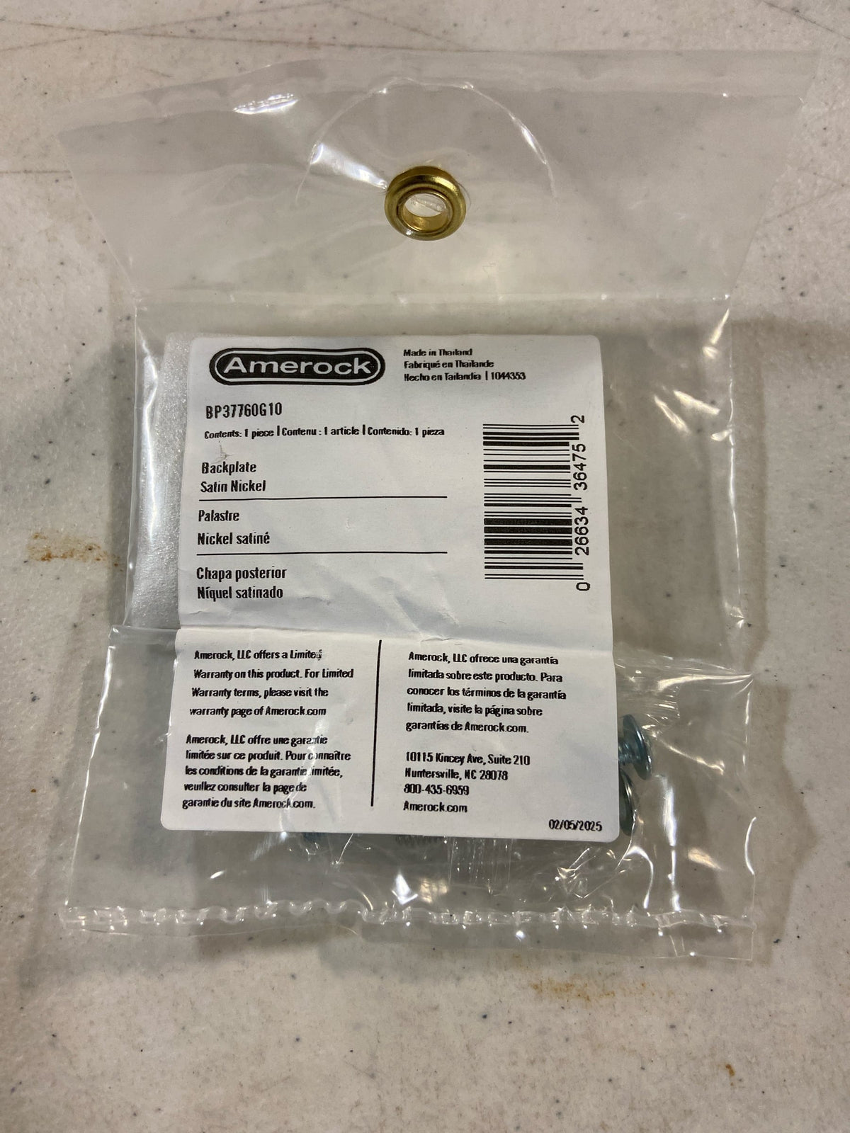 Amerock BP37760G10 Ladera 1-3/16" Backplate for Cabinet Knobs - Satin Nickel
