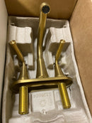 Kohler K-27414-4-2MB Tone 1.2 GPM Centerset Bathroom Faucet with Clicker Drain Assembly - Vibrant Brushed Moderne Brass