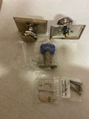 Emtek Bright Nickel Privacy 8221PUS14 8221PUS14 Privacy , Rectangular Rosette , Providence Knob