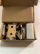 Baldwin PVSQUCFR190 Square Privacy Door Lever Set with 5 Inch Rectangle Rose from the Reserve Collection - Satin Black