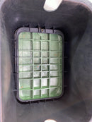 NDS 117BC* 15 in. X 22 in. Rectangular Jumbo Valve Box and Cover, 12 in. Height, Irrigation Control Valve Lettering, Black Box, Green Overlapping Cover, Black/Green