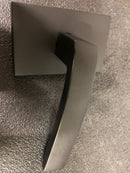 EMTEK Modern Rectangular Rosette Dummy, Pair with Matching Finish Breslin Lever - Choice of 7 Finishes - 5052BRLUS19 - Flat Black (US19)