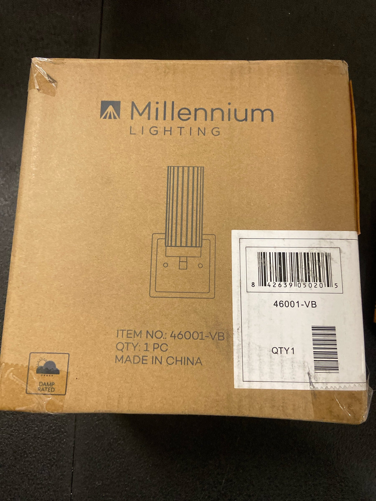ML Lighting 46001-VB Iversen 5" Wide 1-Light Vanity - Vintage Brass