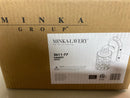 Minka Lavery 2611-77 Crystal Kay 8" Tall Bathroom Sconce with Crystal Accents and Crystal Glass Shade - Chrome