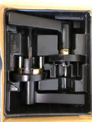 Kwikset Halifax Single Cylinder Keyed Entry Door Lever Set with Round Rosette and SmartKey Technology - Iron Black