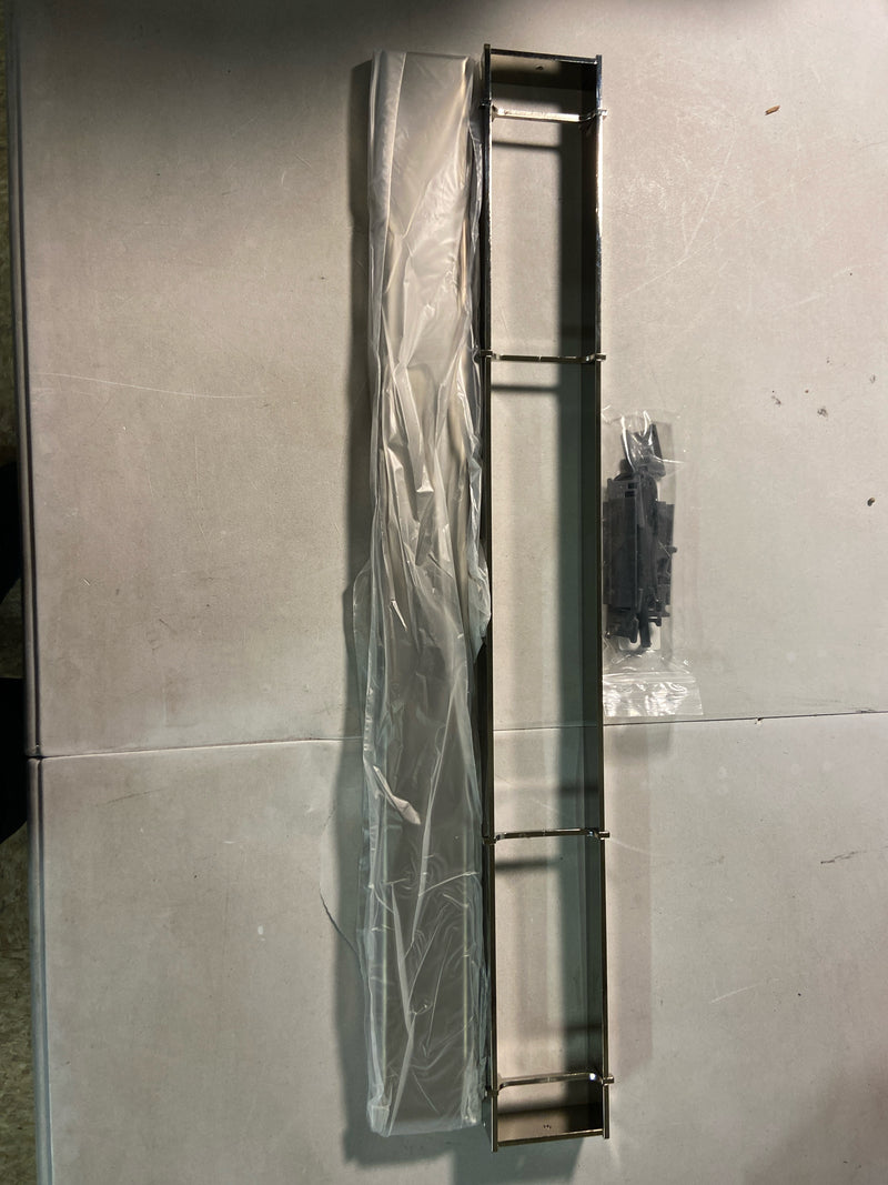Brizo BT0732416-PN 24" Reversible Linear Shower Drain with Dual Grate Installation - Less Rough In - Brilliance Polished Nickel
