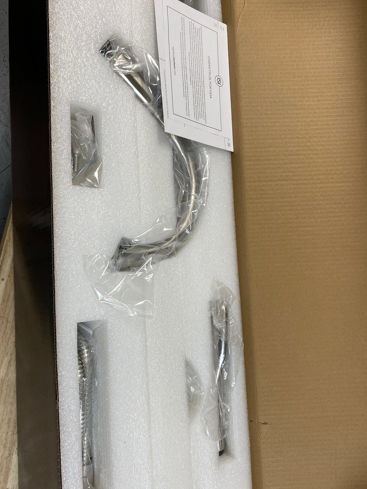 Signature Hardware 448462 Provincetown Floor Mounted Tub Filler Faucet - Includes Hand Shower - Brushed Nickel