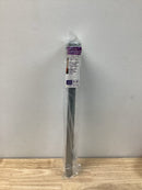 Knape and Vogt KV2ZC18 18 Inch to 30 Inch Wall Mounted Adjustable Closet Rod - Zinc
