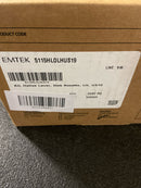 Emtek 5115HLOUS19LH Helios Left Handed Single Cylinder Keyed Entry Door Lever Set with Disk Rose from the Brass Modern Collection - Flat Black