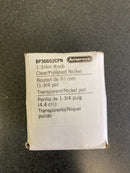 Amerock Glacio 1-3/4 in. Dia (44 mm) Clear/Polished Nickel Round Cabinet Knob