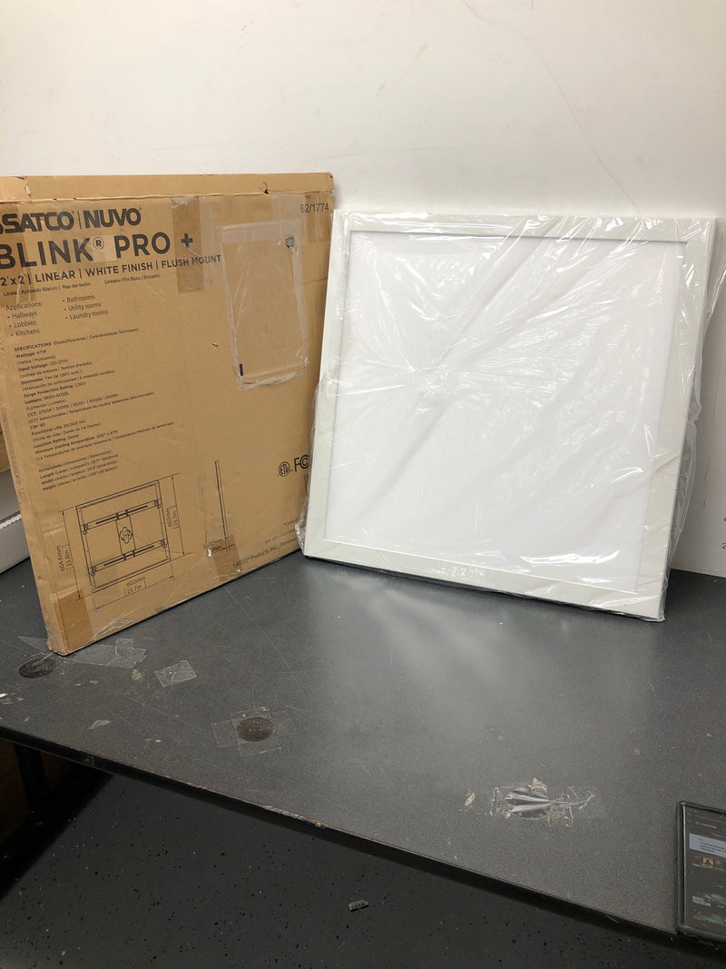 Nuvo Lighting 62/1774 Blink Pro Plus 24" Wide LED Flush Mount Square Ceiling Fixture - White