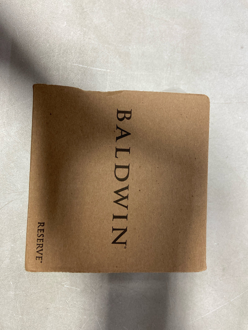 Baldwin HDTRATRR003 Reserve Half Dummy Traditional with Traditional Round Rose in Brass Finish