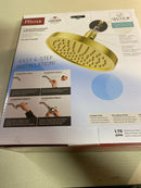 Pfister 015-WS2-UT02QBG Universal 1-Spray Patterns with 1.75 GPM 7 in. Wall Mount Fixed Shower Head with QuickConnect in Brushed Gold