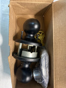 Kwikset 740L-514S Laurel Keyed Entry Single Cylinder Door Knob with SmartKey - Matte Black