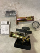 Emtek 8469US19 Square Brass Modern Single Cylinder Keyed Entry Deadbolt - Flat Black