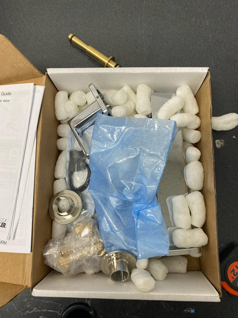 Kohler K-T27120-4-CP Parallel 1.2 GPM Wall Mounted Widespread Bathroom Faucet - Polished Chrome